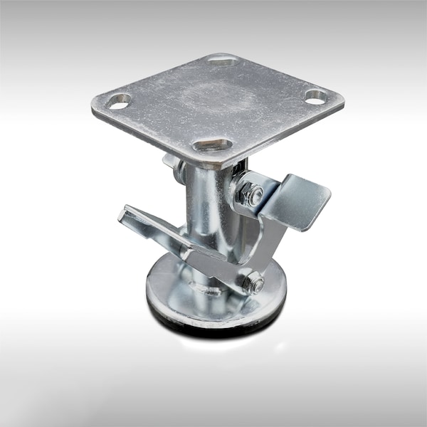 5" Stainless Steel Double Pedal Floor Truck Lck w/Top Plate